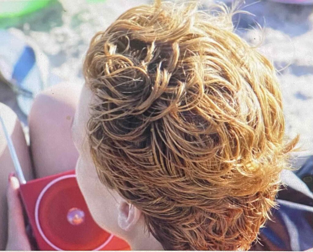 very short curly hair style