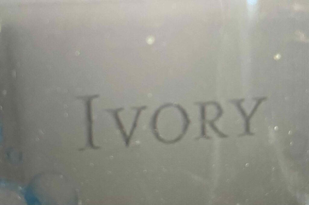 Ivory soap floats on water.