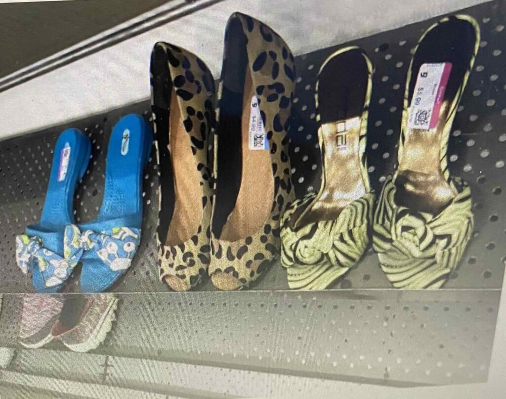 Fanny wears dainty shoes