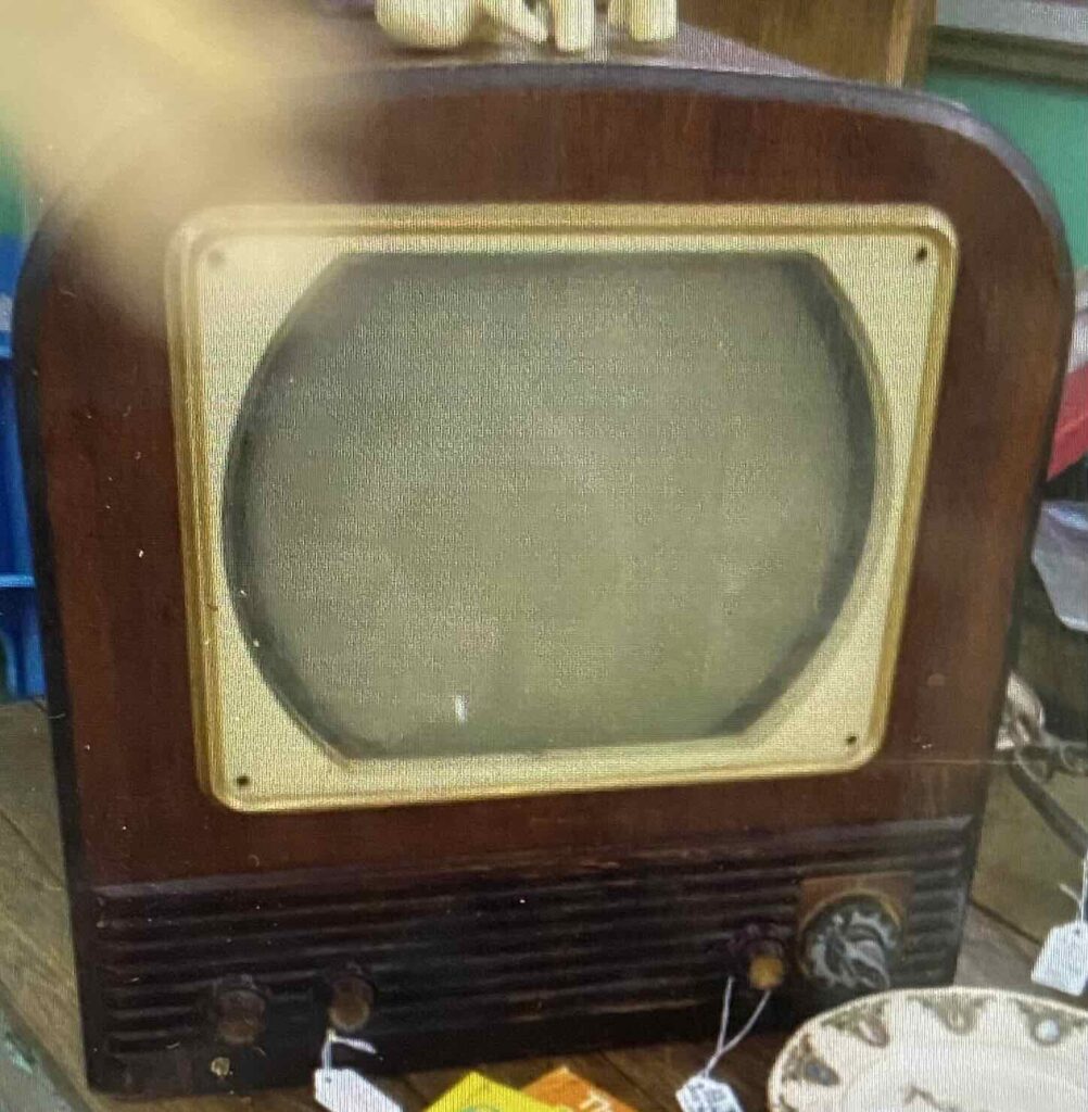 Old TV set.