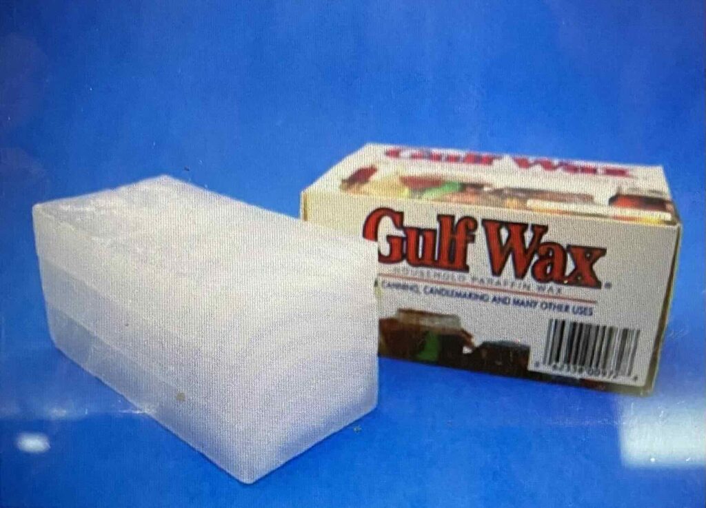 A block of wax used to make wax things.