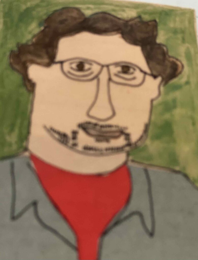 Doodle/ sketch of Paul Tremblay