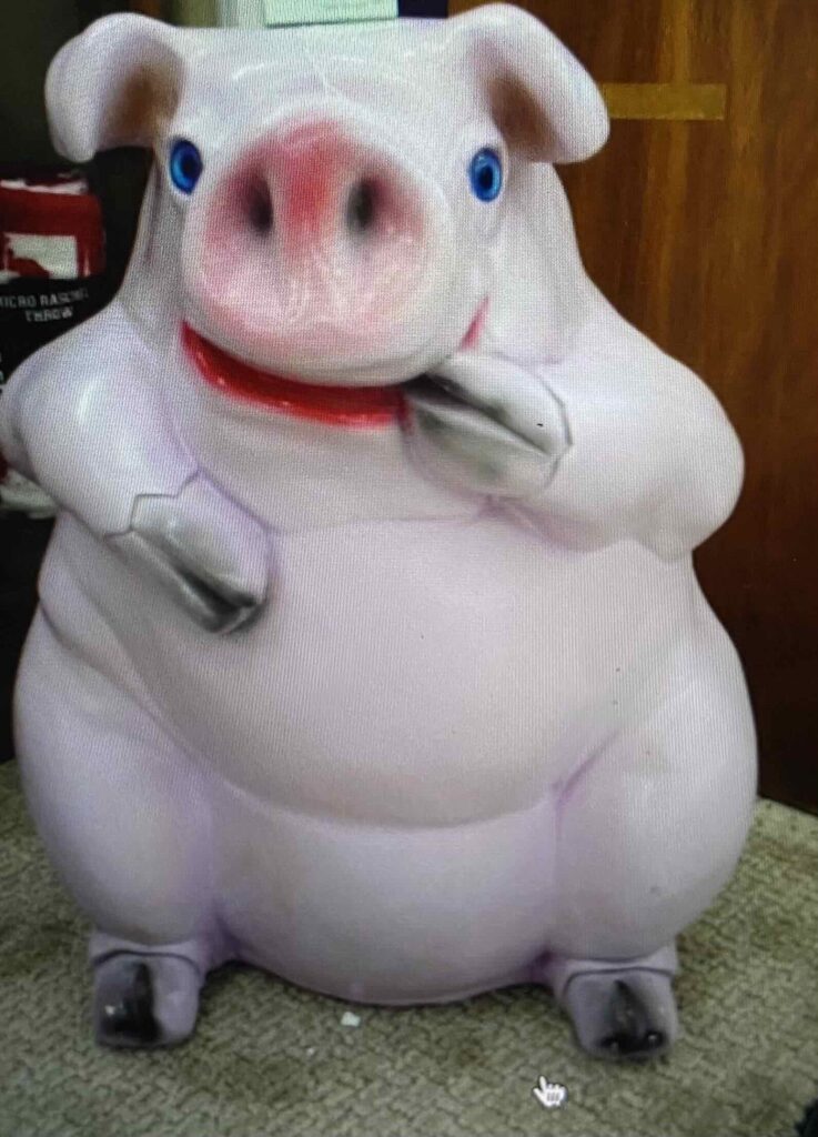 Pig practices two legs good maxim.