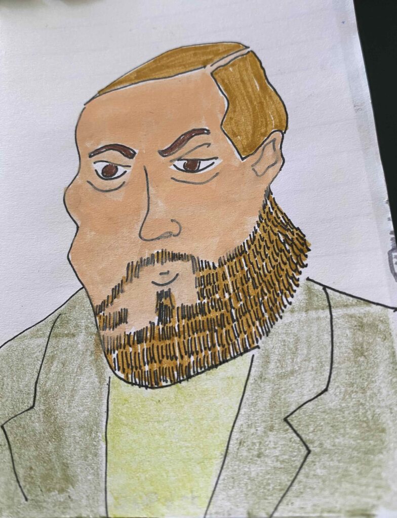 Fan art on Fyodor Dostoyevsky,