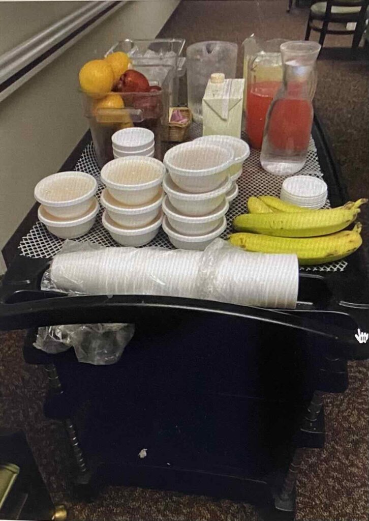 Sample pic of a probable nursing home meal distribution trolley.