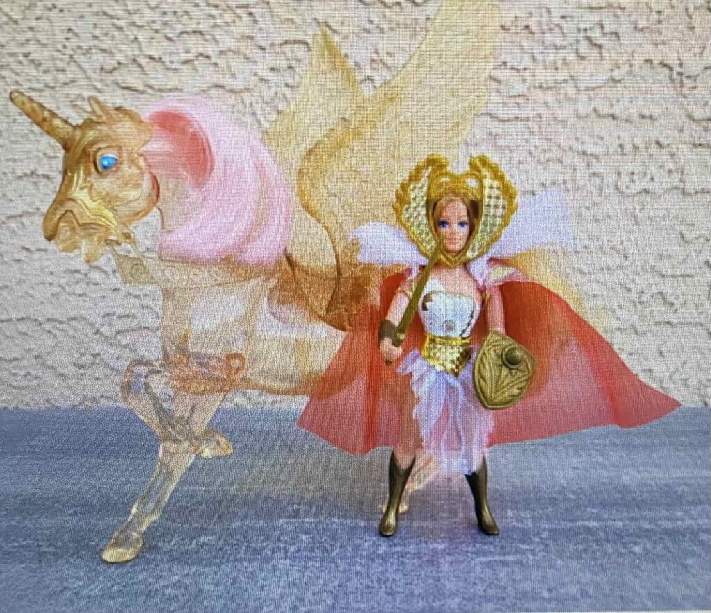 unicorn & heroine doll.