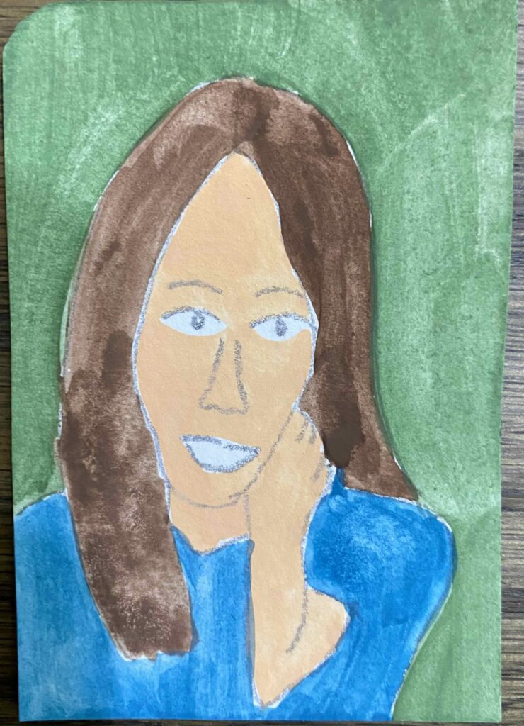 Woman with long hair #100tinytreasures