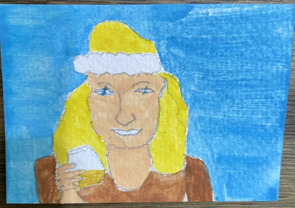 #100tinytreasures Woman drinks