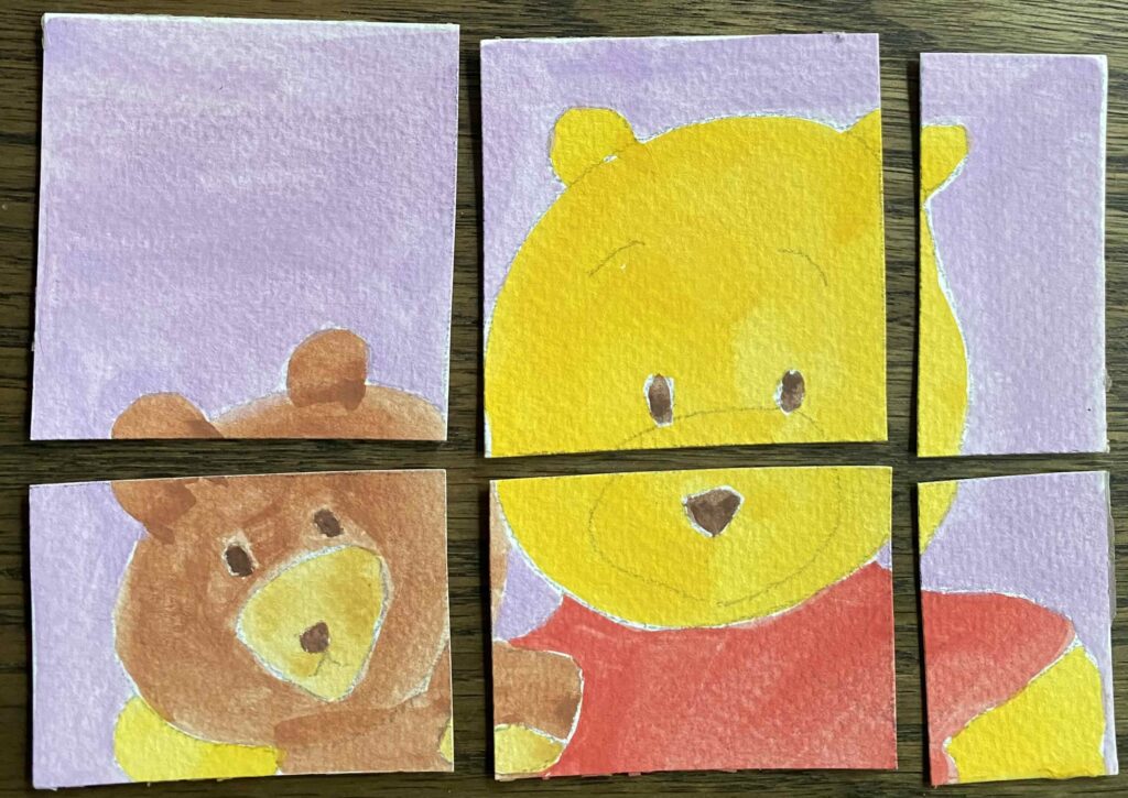 #tinytreasures #100tinytreasures bear and his toy bear puzzle